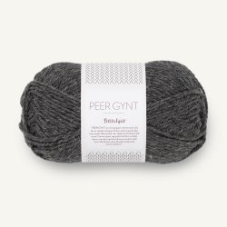 PetiteKnit Peer Gynt - Charcoal Melange 1065 - 0125504