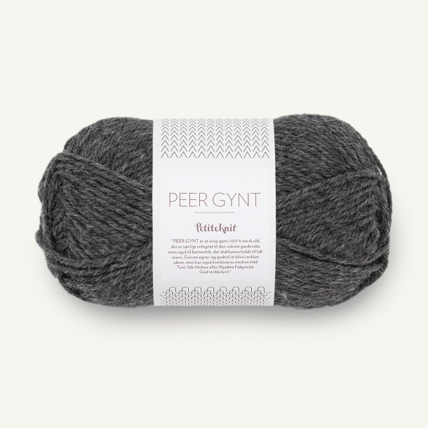 PetiteKnit Peer Gynt - Charcoal Melange 1065 - 0125504
