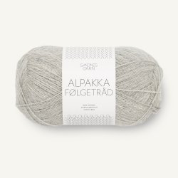 Alpakka Flgetrd - Lys Grmeleret 1032 - 129498