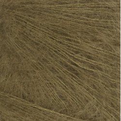 Tynn Silk Mohair - Mrk oliven 9873  - 4115837