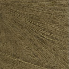 Tynn Silk Mohair - Mrk oliven 9873  - 4115837
