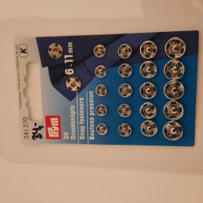 Trykl�s 6-11mm s�lvfarvet