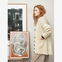 2302 - Model 3 - Oxford Cardigan