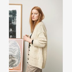 2302 - Model 3 - Oxford Cardigan