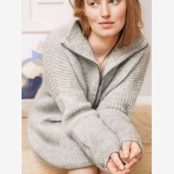 2302 - Model 7 - Zoe Zipper Sweater Dress