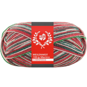 Meilenweit 100g Christmas med glitter 6802 - 41651