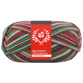 Meilenweit 100g Christmas med glitter 6803 - 41652