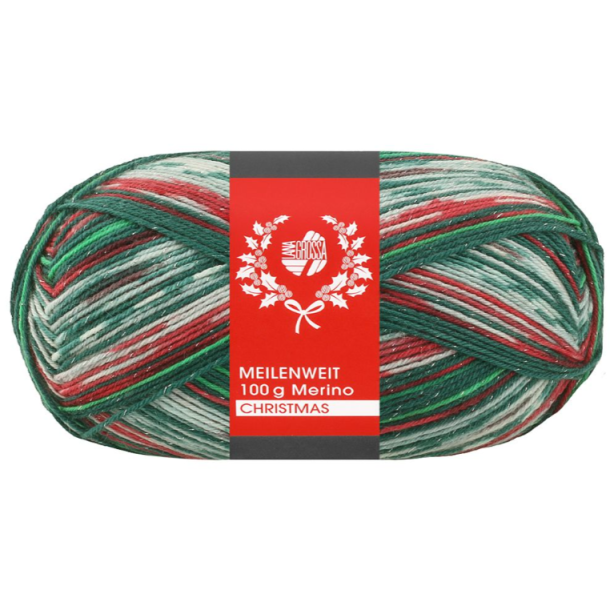 Meilenweit 100g Christmas med glitter 6804 - 41653