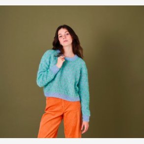 Angel Sweater med Bikubemnster 8941104 - Opskrift fra Permin