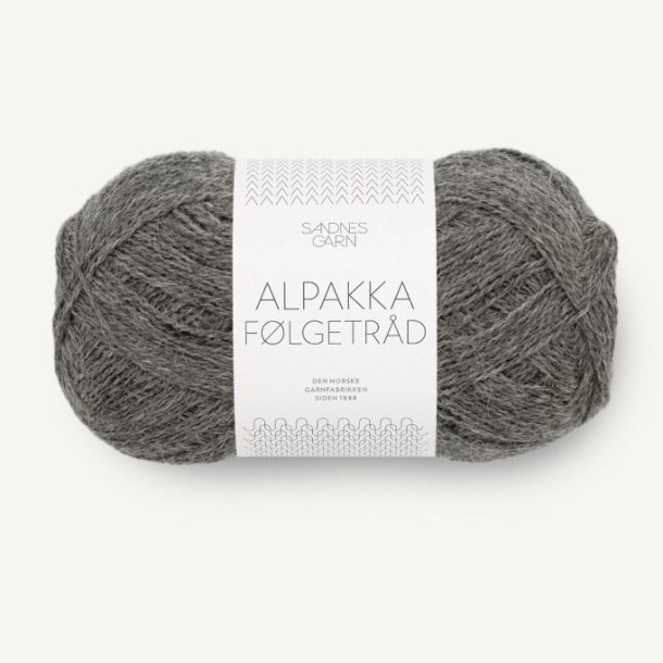 Alpakka Flgetrd - Mrk grmeleret 1053 - 124480