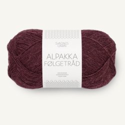 Alpakka Flgetrd - Dyb burgunder 4372 - 124327