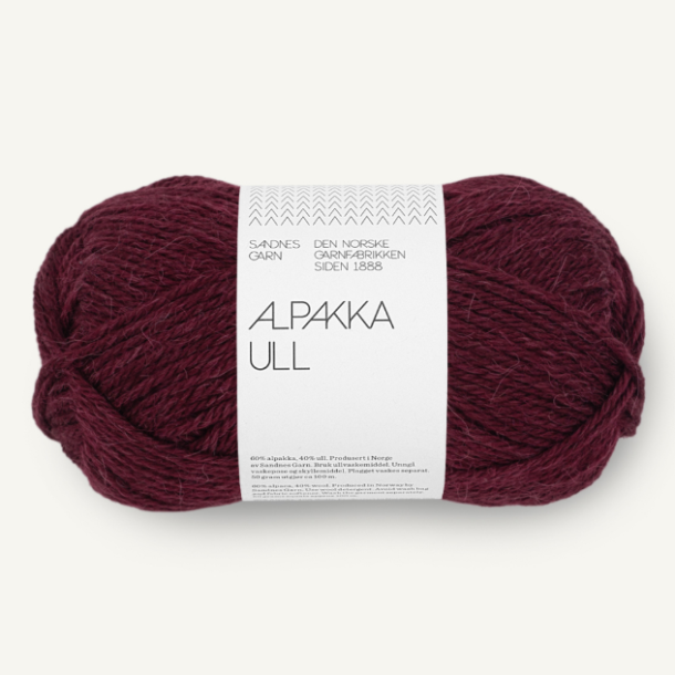 Alpakka Ull - Dyb Burgunder 4372 - 130795