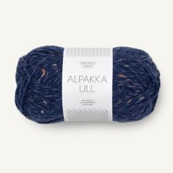 Alpakka Ull - Marinebl� Tweed 5585 - 131944