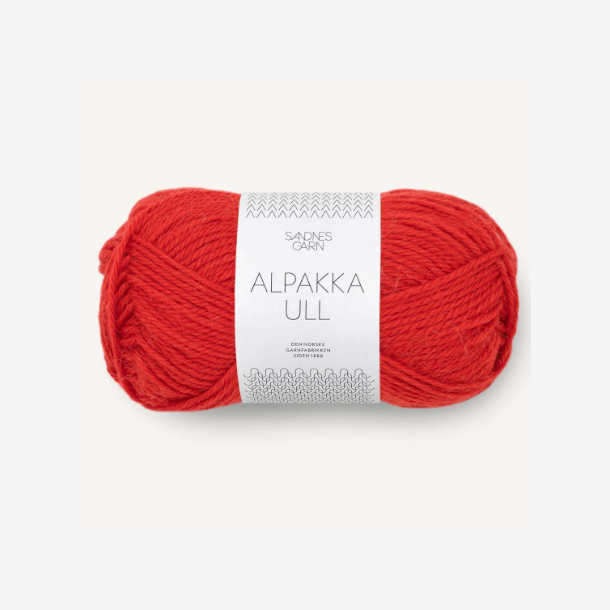 Alpakka Ull - Scarlet Red 4018 - 135836