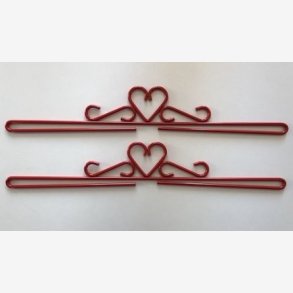 Beslag til broderi med hjerter (38 cm)