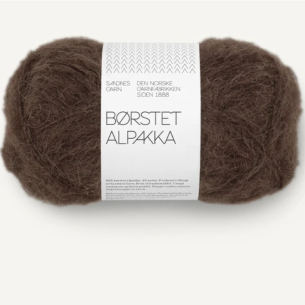 B�rstet Alpakka - Dark Brown 3082 - 131739