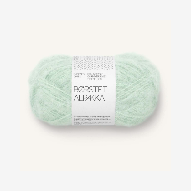 B�rstet Alpakka - Mint Green 7911 - 132131 