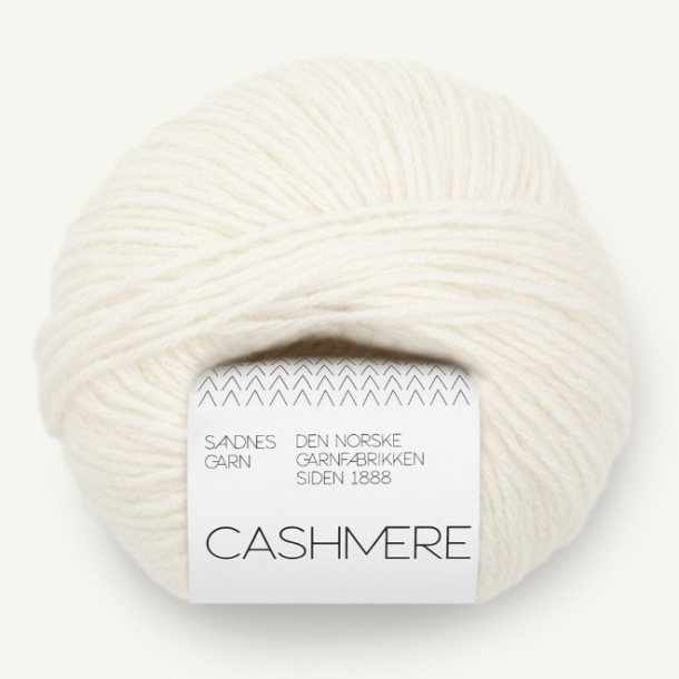 Cashmere Hvid 1002 - 25015