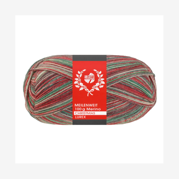 Meilenweit 100g Christmas med glitter 6810 - 53053