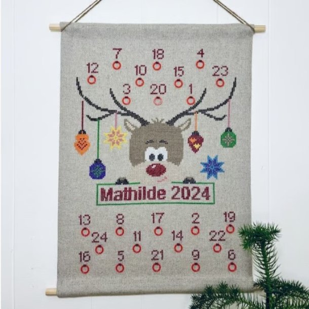Christmas with Rudolph julekalender - Pomp Stitch 