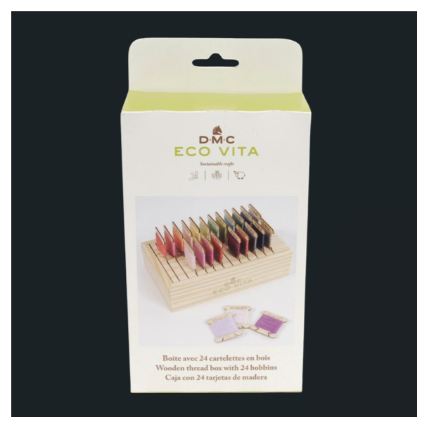 DMC Eco Vita - Opbevaringsske tr m/24 vinsler 