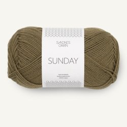 Sunday fra Sandnes Garn - Dark Oliven 9873 - 126871