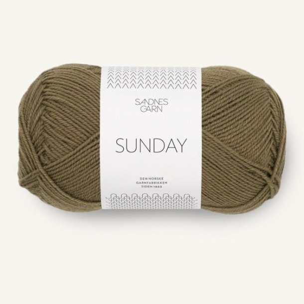 Sunday fra Sandnes Garn - Dark Oliven 9873 - 126871