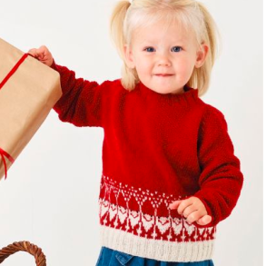 Bluse med nisser - Opskrift - Esther fra Permin