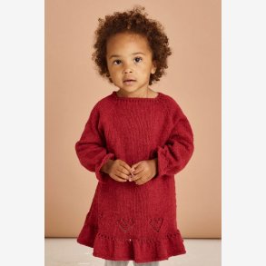 Julekjole med hjerter og hulmnster fra permin 893488