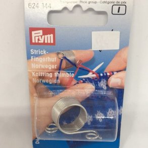 Fingerspiral til strik med 2 farver