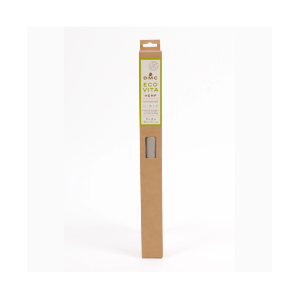 Hamp stof til broderi 38,1 x 45,7 cm - DMC Eco Vita 