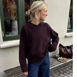 Hannah Sweater V-neck - PetiteKnit 