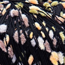 Jazz up - Sort med grnne/sorbet/lilla pom pom'er 001 - 383300