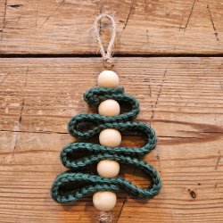 Juletr med trperler - kit til 7 stk