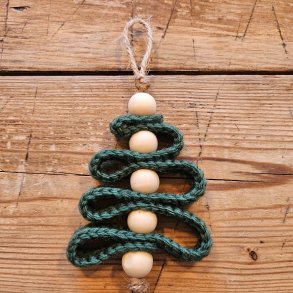 Juletr med trperler - kit til 7 stk