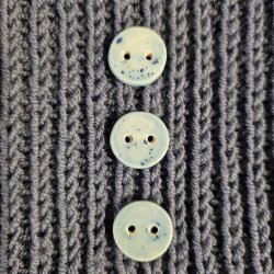 Hndlavede knapper i keramik - 15 mm