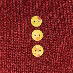 Hndlavede knapper i keramik - 15 mm