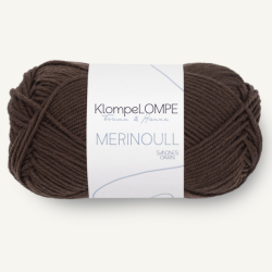 KlompeLOMPE Merinoull - Mrk brun 3081 - 130048