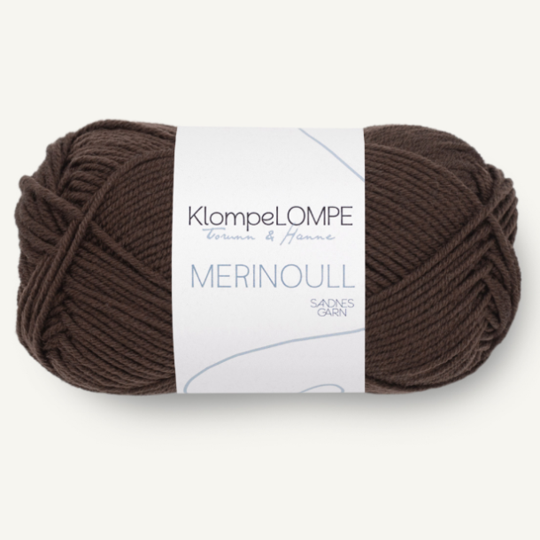 KlompeLOMPE Merinoull - Mrk brun 3081 - 130048