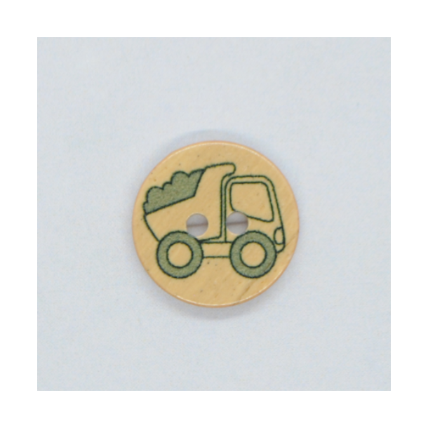 Knap 2 hul - Tr look dumper beige