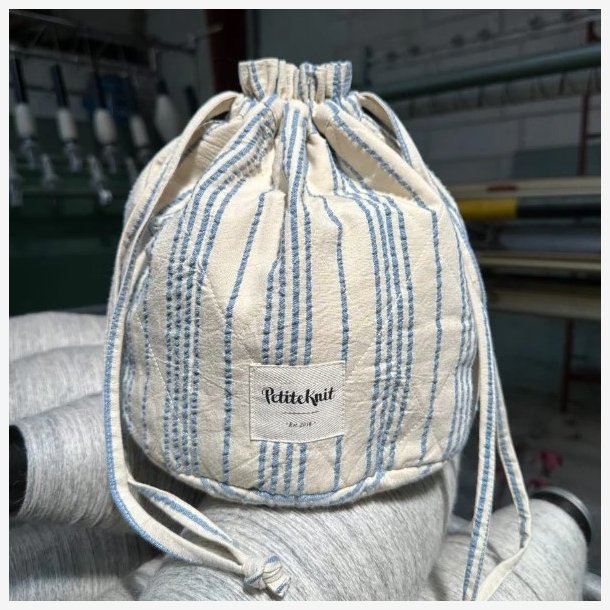 Knitters Project Bag - Striped Seesucker - PetiteKnit 