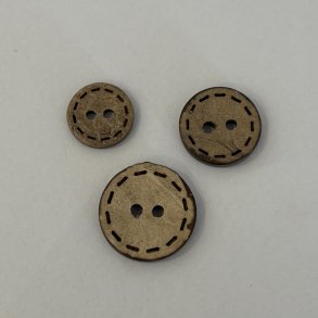 Kokosknap med streger rundt 