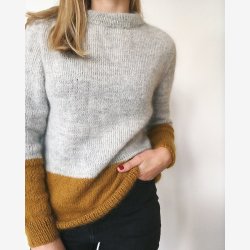 Kontrastsweater | Opskrift