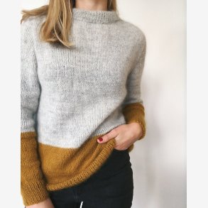 Kontrastsweater | Opskrift