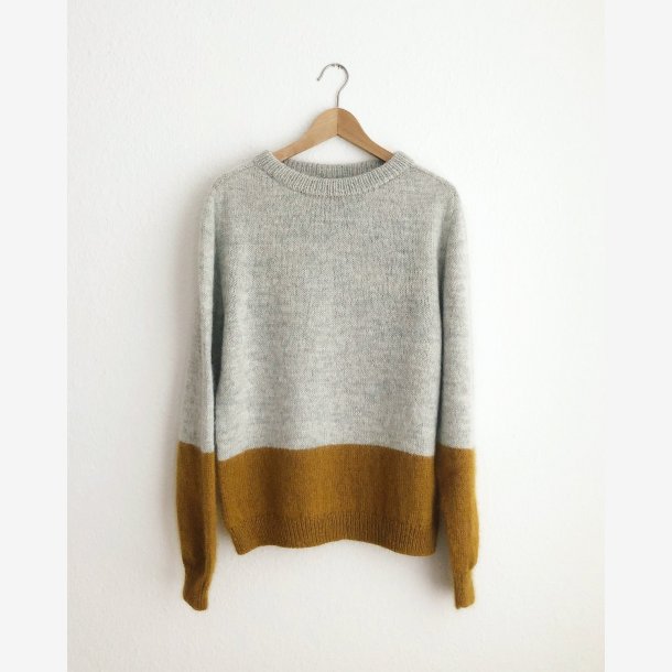Kontrastsweater | Opskrift