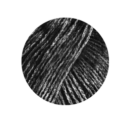 Finito - Lana Grossa Sort/creme 16 - 124985