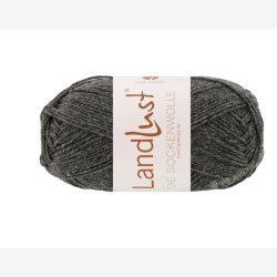 Landlust - Die Sockenwolle M�lange Antracit 1606 - 48382