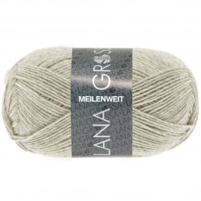 Lana Grossa Meilenweit Strmpegarn - Lys beige meleret 1301 - 36789