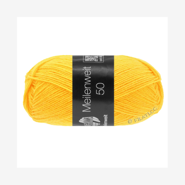 Lana Grossa Meilenweit Str�mpegarn Gul 1421 - 44945