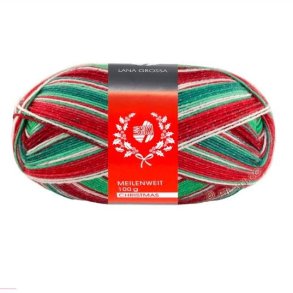 Meilenweit 100g Christmas med glitter 6796 - 33574